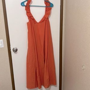 H&M flowy coral sundress or swimsuit coverup size medium ladies Womens juniors